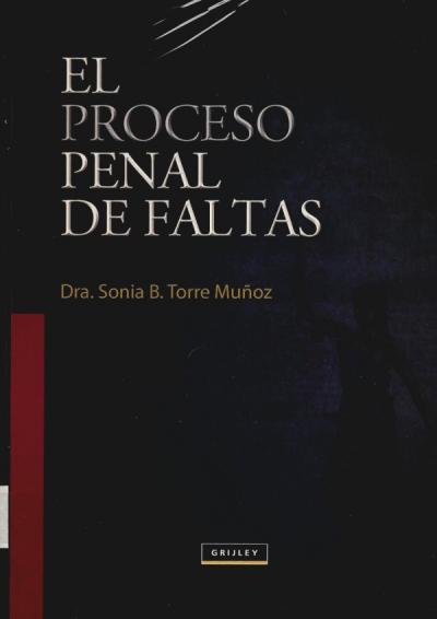 EL PROCESO PENAL DE FALTAS'] ?>