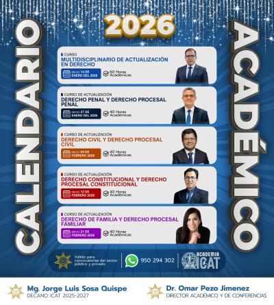 📅 ¡𝐀𝐆𝐄𝐍𝐃𝐀 𝐉𝐔𝐑Í𝐃𝐈𝐂𝐀 𝟐𝟎𝟐𝟔: 𝐏𝐑𝐄𝐏Á𝐑𝐀𝐓𝐄 𝐏𝐀𝐑𝐀 𝐄𝐋 𝐕𝐄𝐑𝐀𝐍𝐎 𝐄𝐍 𝐄𝐋 𝐈𝐂𝐀𝐓! 🏛️🔥